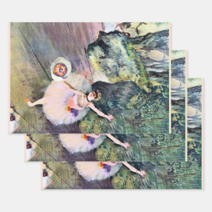 Danseres met een Bloemenboeket van Edgar Degas Inpakpapier Vel
