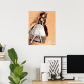 Danseres staand van Edgar Degas, Kunst uit het bal Poster (Thuiskantoor)