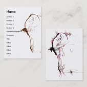 danseres visitekaartje (Voorkant / Achterkant)