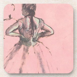 Danseresse de dos door Edgar Degas Vintage Ballet Drankjes Onderzetter