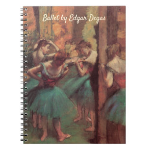 Danseressen, Roze en Groen door Edgar Degas Notitieboek
