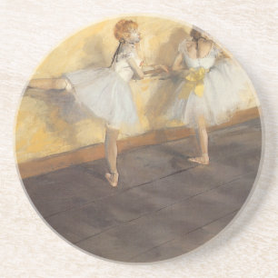 Dansers aan de Bar door Edgar Degas, Vintage Balle Zandsteen Onderzetter