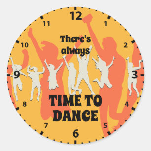 dansers ALTIJD TOT DANCE Chic Ronde Sticker