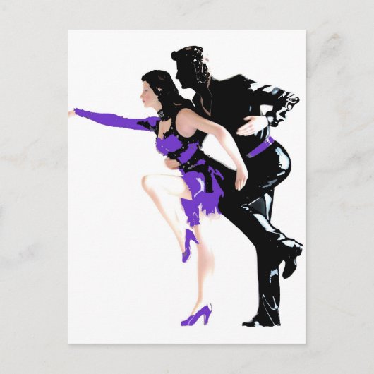 dansers briefkaart (Voorkant)