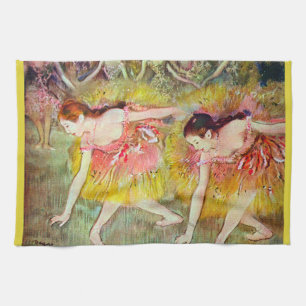 Dansers Buigend door Edgar Degas, Balletkunst Theedoek