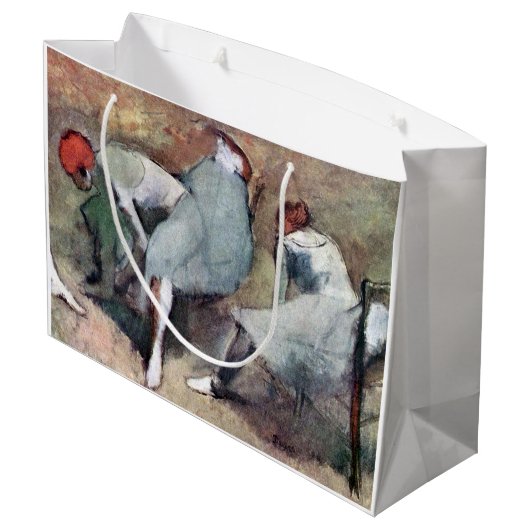 dansers die hun schoenen binden, Edgar Degas Groot Cadeauzakje (Achterkant Gekanteld)