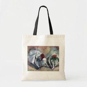 dansers die hun schoenen binden, Edgar Degas Tote Bag