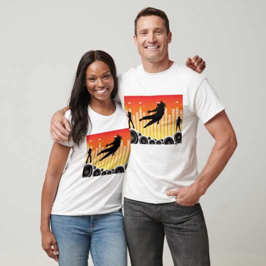 dansers en luidsprekers t-shirt (Unisex)