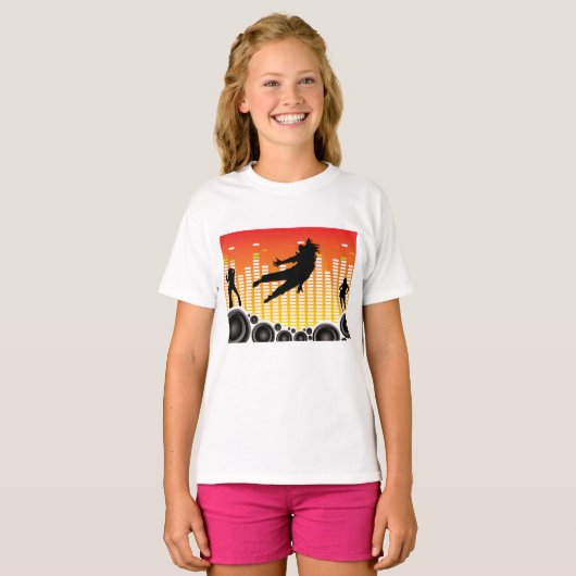 dansers en luidsprekers t-shirt (Voorkant volledig)