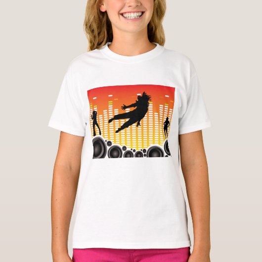 dansers en luidsprekers t-shirt (Voorkant)