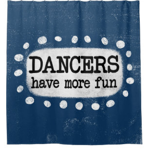 Dansers hebben meer plezier douchegordijn