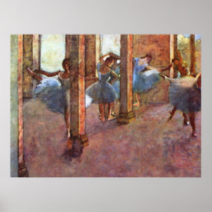 dansers in de Foyer - Edgar Degas - 1887 Poster