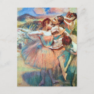 Dansers in een landschap van Edgar Degas Briefkaart