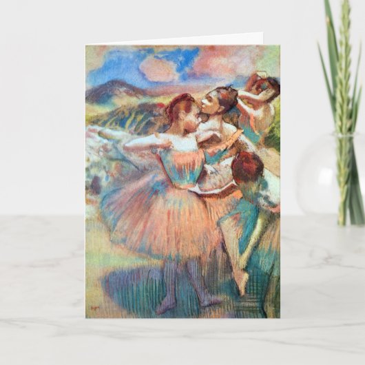 Dansers in een landschap van Edgar Degas Kaart (Voorkant)