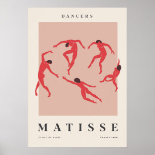 Dansers in het Rood Poster