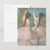 Dansers in Roze Edgar Degas Briefkaart (Voorkant / Achterkant)