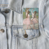 Dansers in Roze Edgar Degas Button (Insitu)