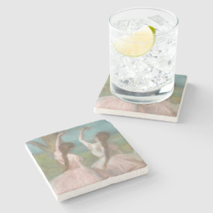 Dansers in Roze Edgar Degas Stenen Onderzetter