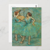 Dansers met een fan Edgar Degas Briefkaart (Voorkant / Achterkant)
