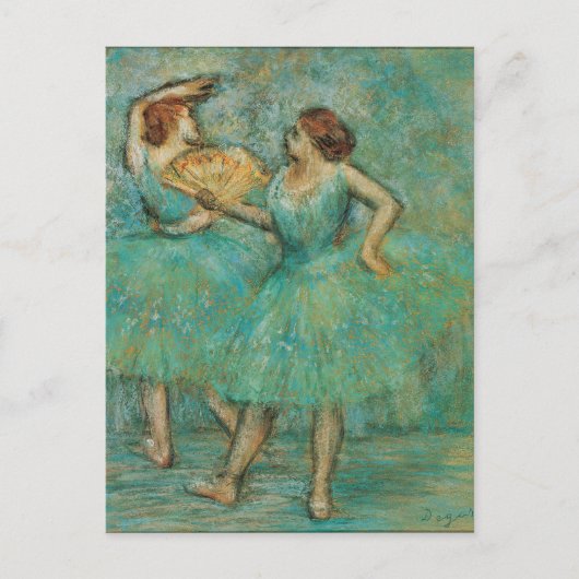 Dansers met een fan Edgar Degas Briefkaart (Voorkant)