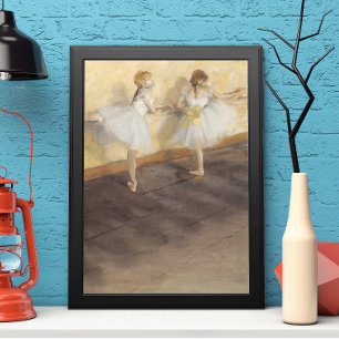 dansers op de balie door Edgar Degas, ballet Poster