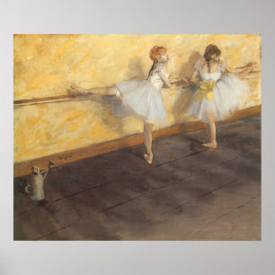 dansers op de balie door Edgar Degas, ballet Poster