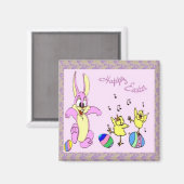 dansers Pasen Magnet Magneet (Voorkant / Achterkant)