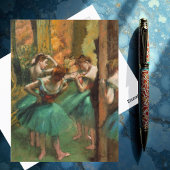 Dansers, Roze en Groen van Degas, Kunst Briefkaart