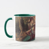 dansers, roze en groen van Edgar Degas Mok (Links)
