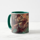 dansers, roze en groen van Edgar Degas Mok (Voorkant links)