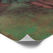 dansers, roze en groen van Edgar Degas Poster (Hoek)