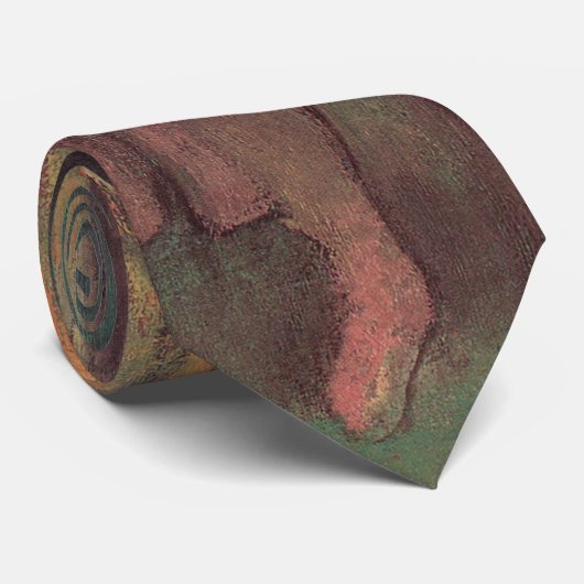 dansers, roze en groen van Edgar Degas Stropdas (Opgerold)