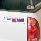 dansers voor Obama-Bumpersticker Bumpersticker (Op Truck)