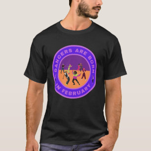 Dansers worden geboren in februari alternatief ont t-shirt