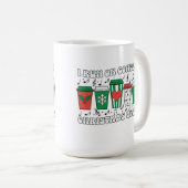 Danses amusantes de café de Noël sur les tasses de (Devant droit)