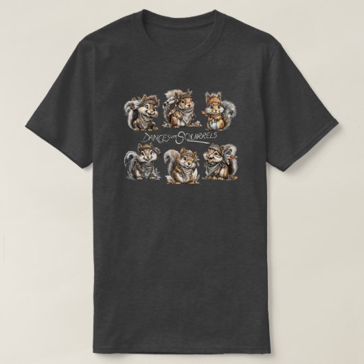 Danses Avec T-shirt écureuils (Design devant)