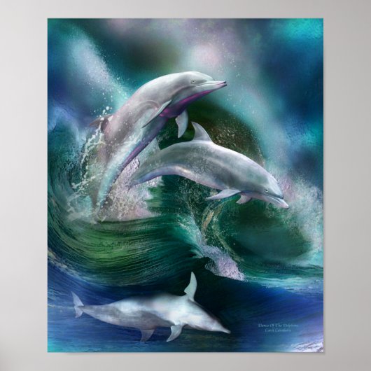 Danses Des Dauphins Poster D'Art / Imprimer (Devant)