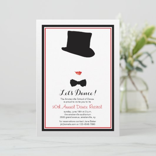 Danses encadrées de cabaret Invitation au considér (Debout devant)