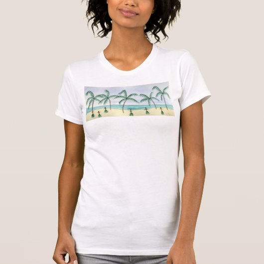 Danses polynésiennes sur le T-shirts et (Devant)