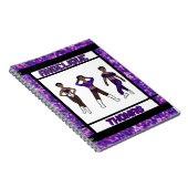 Danseur à trois styles Carnet violet et noir #1 (Côté Droit)