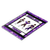 Danseur à trois styles Carnet violet et noir #1 (Côté gauche)