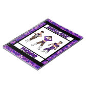 Danseur à trois styles Carnet violet et noir #2 (Côté gauche)