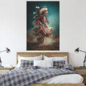 Danseur Amérindien Toile (Insitu(Chambre))