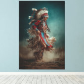 Danseur Amérindien Toile (Insitu (Plancher de Bois))