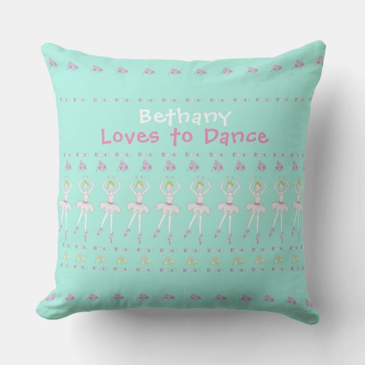 Danseur de ballet Coussin personnalisé (Recto)