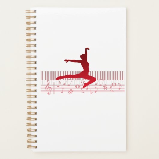 Danseur de ballet sur un clavier (Devant)