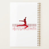 Danseur de ballet sur un clavier (Dos)