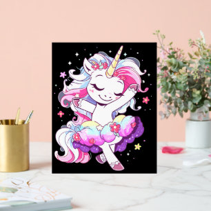 Danseur de ballet Unicorn Girls Rainbow Ballerin C