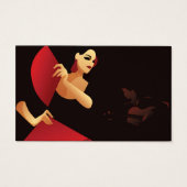 Danseur de flamenco espagnol avec ventilateur. noi (Devant)