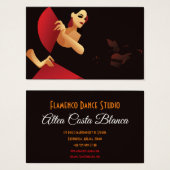 Danseur de flamenco espagnol avec ventilateur. noi (Devant & derrière)